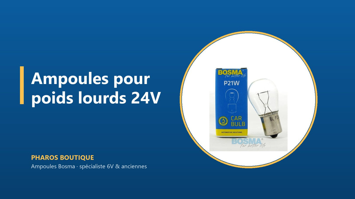 Ampoules 24V pour poids lourd