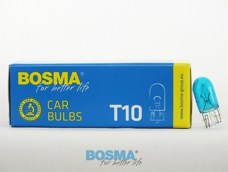 Ampoule T10 5W W2.1x9.5d 12V BLEU W5W
