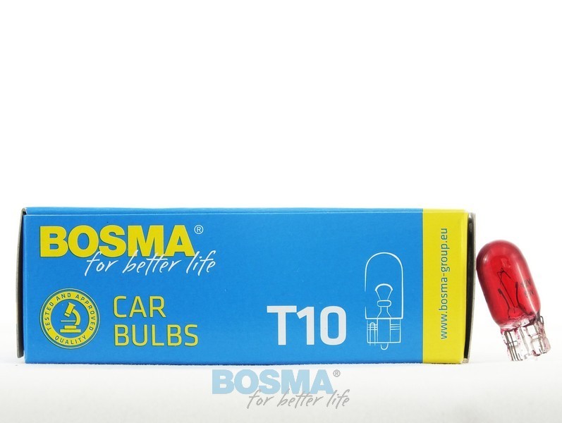 Ampoule T10 5W W2.1x9.5d 12V ROUGE W5W