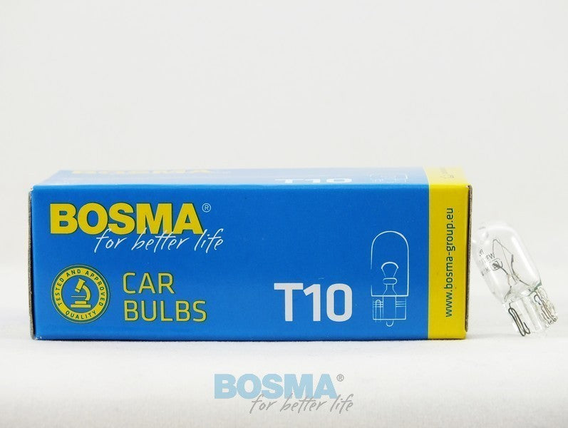 10x Ampoules W5W T10 5W W2.1x9.5d 12V 501236
