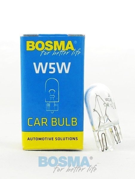 Ampoule W5W T10 5W W2.1x9.5d 12V 501236 BOSMA