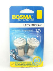 2x BA15S 24xLED YELLOW 12V 2366 Bulbs