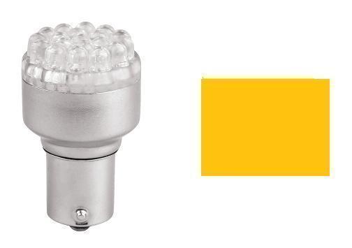 2x BA15S 24xLED YELLOW 12V 2366 Bulbs