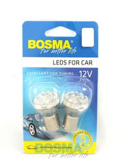 2x Bulbs 24X LED BA15S WHITE 12V
