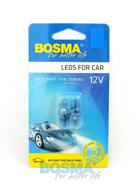 2x Ampoules T10 1XLED BLEU 12V 2427