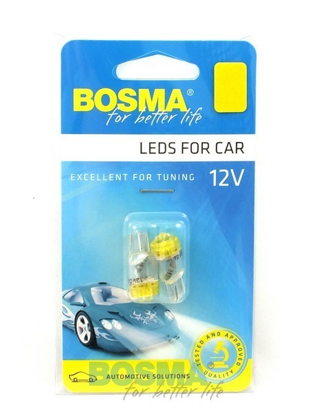 Ampoules T10 JAUNE 12V 3X LED