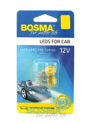 2x Ampoules T13 JAUNE 12V 6X LED
