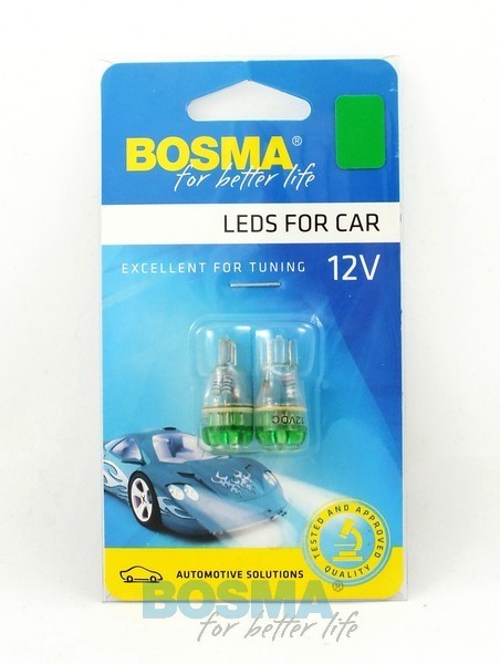 2x T13 GREEN 12V 6x LED Bulbs