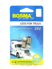 2x BA9S 3x LED WHITE 12V 2991 Bulbs