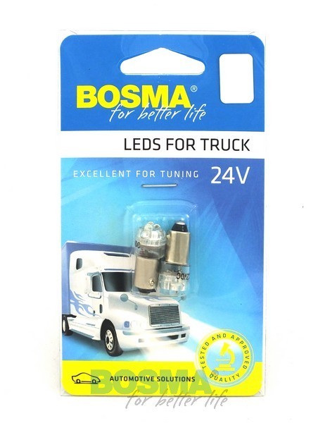 2x Ampoules BA9S 3X LED BLANC 12V 2991