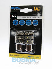 2x R10W LED BULBS FLUX BA15S 6000K 12V