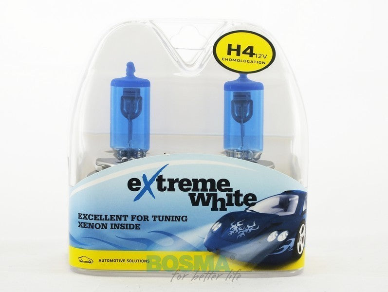 2 H4 EXTREME WHITE 12V Bulbs