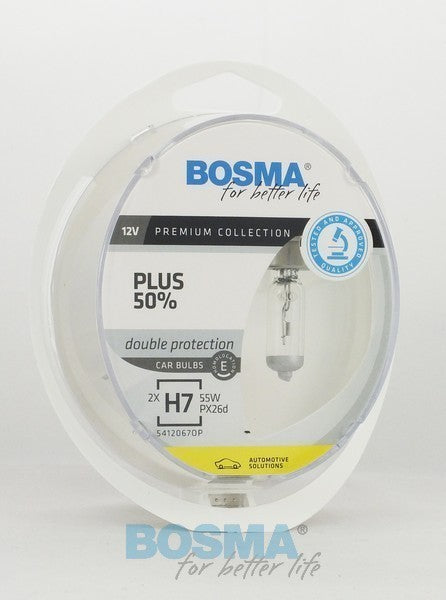 PACK H7 55W+50% OPTIPLUS PX26d 55W 12V 2 AMPOULES