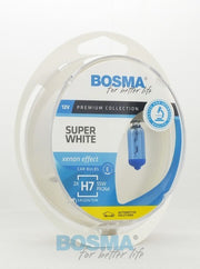 H7 55W SUPER WHITE PX26d 12V 2 BULBS PACK