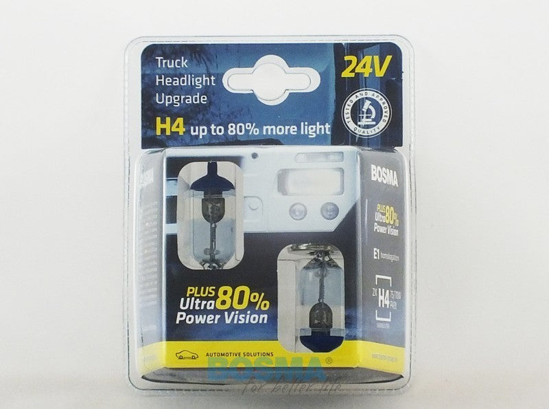 2x Ampoules H4 75/70W 24V +80%