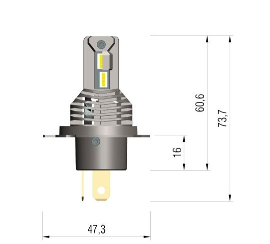 2x Ampoules Led H4 Plug & Play