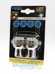 2x Ampoules R10W BA15S 27X LED BLANC 24V
