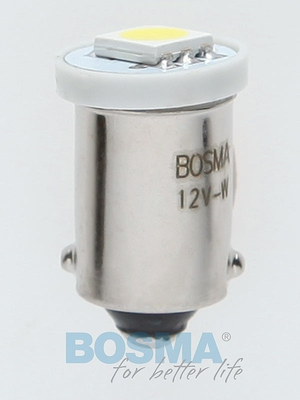 2x Ampoules T2W BA9S SMD 5050 LED BLANC 12V