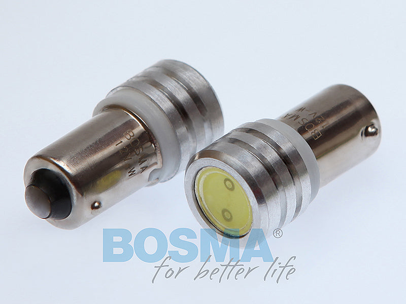 2x Ampoules T4W BA9S SMD 7080 LED BLANC 12V