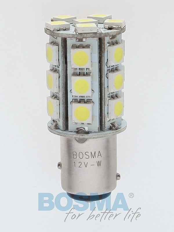 2x P21/5W LED SMD 5050 BAY15D 12V Bulbs