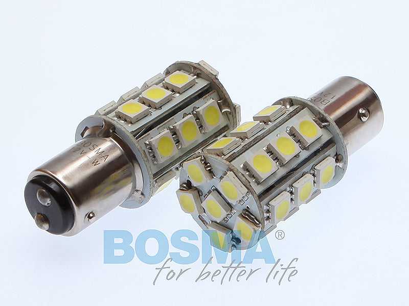 2x Ampoules P21/5W LED SMD 5050 BAY15D 12V
