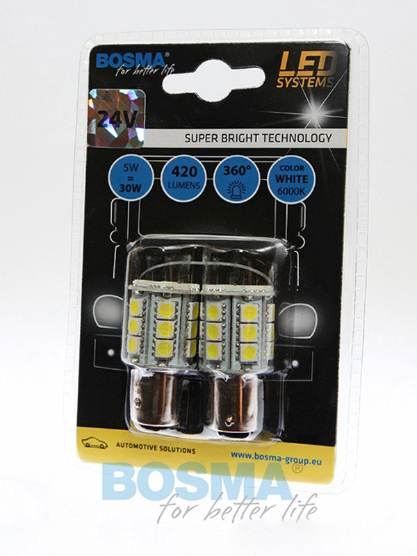 2x Ampoules P21/5W 24V LED SMD