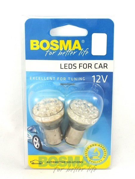 2x P21/5W BAY15D 24X LED 12V WHITE bulbs