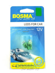 2x Ampoules T10 1X LED WIDE VIEW VERT 12V