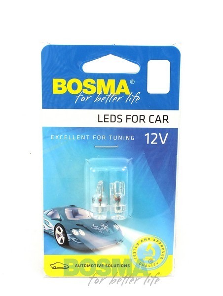 2x Ampoules W5W T10 1XLED BLANC WIDE VIEW BLANC 12V
