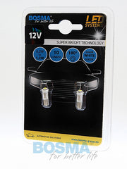2x Ampoules T5 W1.2W 1X LED SMD 3528 BLANC 12V