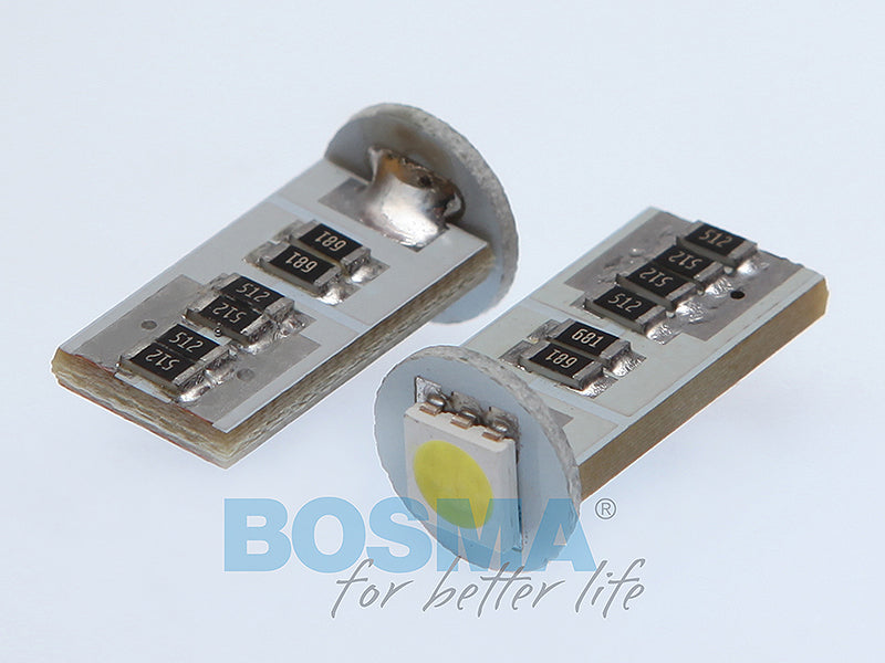 2 Bulbs W5W T10 1X SMD 5050 LED WHITE 12V