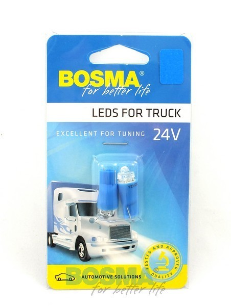 2x Ampoules T10 1X LED BLEU 12V DIAMANT