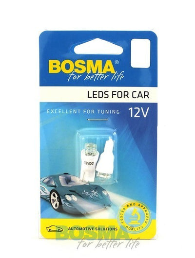 2x W5W T10 1x LED WHITE 12V DIAMOND Bulbs