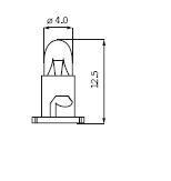 T4 0.6W 12V NEOWB BLACK