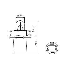 BAX10d EBS-N 1.5W 12V BROWN