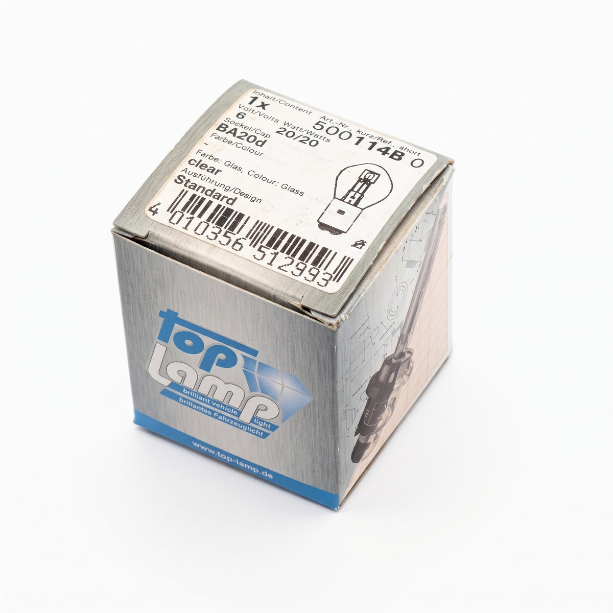 Ampoule BA20d 20/20W 6V TOPLAMP