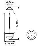 SV 8.5 15W 15X44 6V 500623