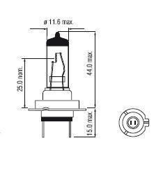 Ampoule H7 LLHD 55W PX26d 12V BOSMA