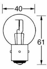 Ampoule BA21S 12V 45W Simple filament