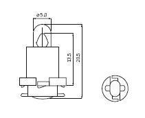 EBS-R 14V 1.2W GREEN 4910398