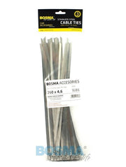 50x Colliers de serrage acier inoxydable INOX 4.6mmx260mm