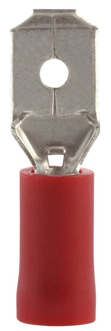 10x Red Male Spade Terminals 6.3X0.8 540