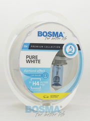 H4 PURE WHITE 60/55W P43t 12V PACK - 2 BULBS