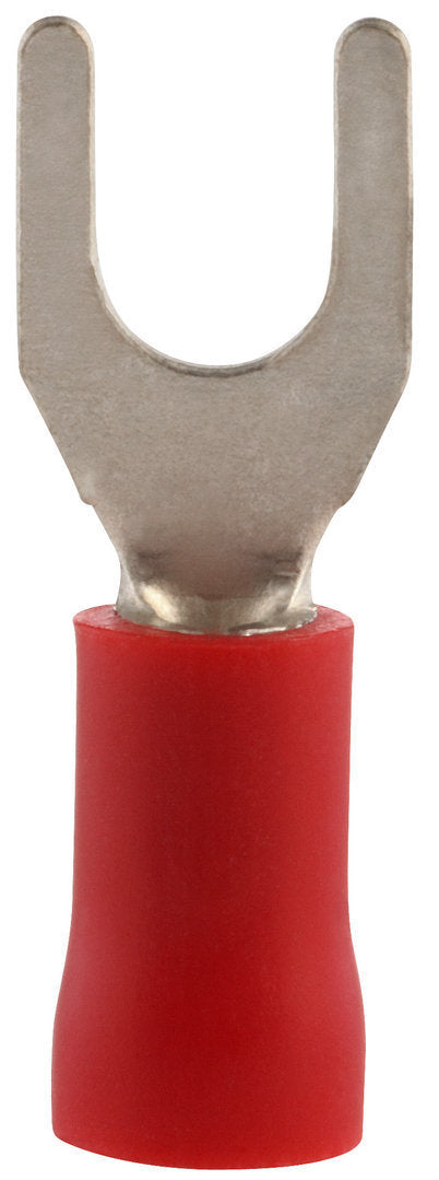 100x Red Fork Terminals 4.3mm 644