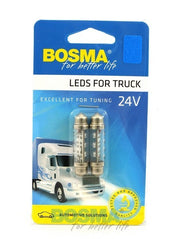2x Ampoules SV8.5 6X LED 10X42mm BLEU 24V