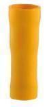 Boite de 10 Cosses cylindriques femelles Jaune 5mm 849