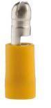 Boite de 10 Cosses cylindriques mâles Jaune 5mm 850