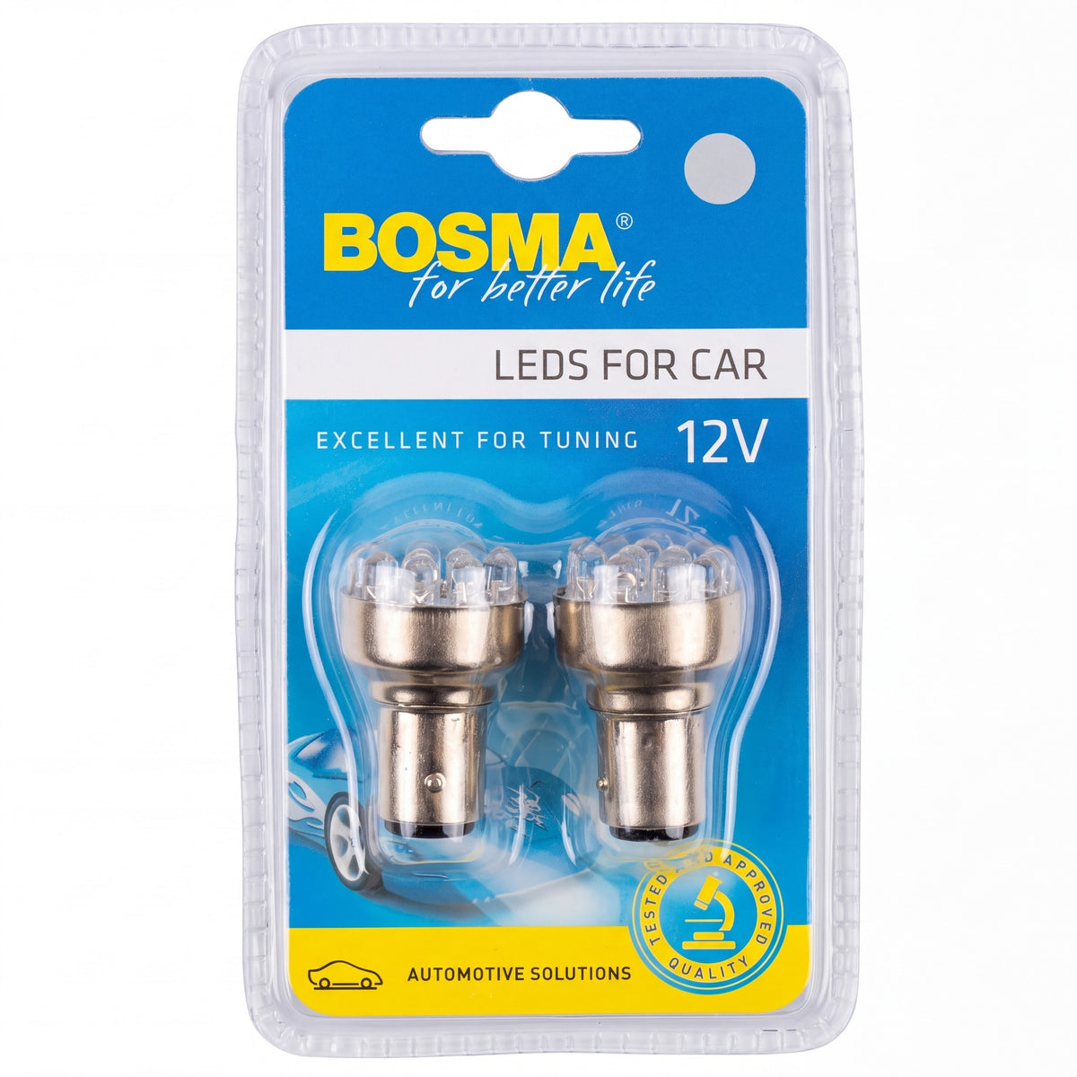 2x Ampoules BAY15D 9 LED BLANC 12V