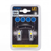 2x Ampoules T10 3 LED SMD 5050 BLANC 24V CANBUS