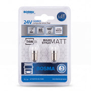 2x Ampoules T4W BA9S 2 LED SMD BLANC 24V CANBUS